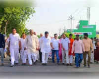 औरैया में अंतरराष्ट्रीय योग दिवस के उपलक्ष्य पर निकली जन जागरूकता रैली