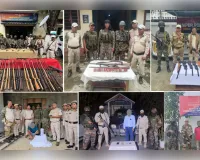 मणिपुर: अभियान के दौरान उग्रवादी समेत दो ड्रग तस्कर गिरफ्तार, हथियारों का जखीरा और हेरोइन बरामद