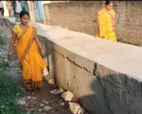  भागलपुर  जनपद में नाले की उंचाई ने बढ़ाई मुश्किलें, घरों में घुसेगा पानी