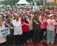 इंदौर में जल संरक्षण के लिए हुई देश की सबसे छोटी ‘मिनी थान’ दौड़