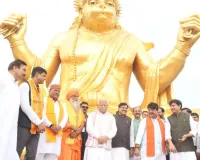 केंद्रीय मंत्री मनोहर लाल एवं मुख्यमंत्री ने पित्रेश्वर हनुमान धाम में की पूजा-अर्चना