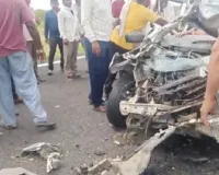 दिल्ली-मुंबई एक्सप्रेस-वे पर ट्रक में घुसी बेकाबू कार, महाराष्ट्र के 4 लोगों की मौत