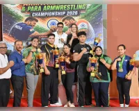  गांधीनगर मेंराष्ट्रीय आर्मरेसलिंग चैंपियनशिप: केरल ने लगातार दूसरी बार जीता खिताब