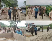 किशनगंज में अवैध बालू खनन पर बड़ी कार्रवाई, 70 से अधिक नावें ध्वस्त