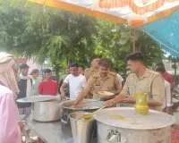 ज्येष्ठ माह के मंगलवार को भक्ति से सराबोर रहा बिजुआ क्षेत्र,थाना परिसर मे भी किया गया विशाल भंडारे का आयोजन