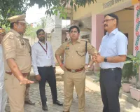 डीएम व एसपी द्वारा पुलिस भर्ती परीक्षा हेतु परीक्षा केंद्रों का किया औचक निरीक्षण
