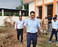 डीएम द्वारा निर्माणाधीन विद्युत उपकेन्द्र बढ्या ठाठर का किया गया स्थलीय निरीक्षण