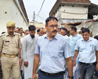 डीएम द्वारा परसा माफी स्थित शिव मंदिर के पर्यटन विकास कार्यों का किया गया निरीक्षण
