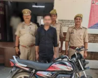 चोरी की 01 एचएफ डीलक्स मोटरसाइकिल के साथ  01 अभियुक्त को किया गया निरुद्ध