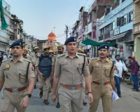 मुहर्रम पर्व को सकुशल संपन्न कराने के लिए पुलिस अधीक्षक ने पैदल गश्त कर सुरक्षा व्यवस्था का लिया जाएगा