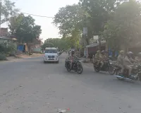 आगामी मोहर्रम पर्व के दृष्टिगत थाना महुली पुलिस द्वारा रूट मार्च, किया गया 