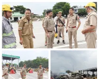 कोखराज टोल प्लाजा पर एलपीजी टैंकर में भीषण आग, चालक की मौत; पांच झुलसे एसआरएन रेफर