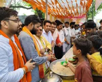 भाजपा निघासन के कार्यकर्ताओं द्वारा ज्येष्ठ माह के अंतिम शनिवार पर में विशाल भंडारे का आयोजन।