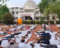 राम सागर मिश्र संयुक्त चिकित्सालय में योग शिविर का आयोजन 