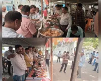 दीवानी कचेहरी उतरौला में हुआ भव्य भंडारा, फरियादियों ने ग्रहण किया प्रसाद 
