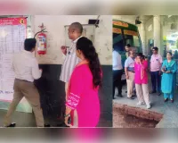 कैसरबाग बस स्टेशन पर अग्नि सुरक्षा यंत्रों और यात्री सुविधाओं का लिया जायजा