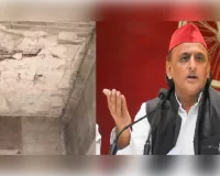 46 करोड़ से बने पुल में दरार, अखिलेश बोले भ्र्ष्टाचार का रिकॉर्ड टूटा  
