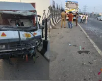 नोएडा: दिल्ली-मेरठ हाईवे पर दर्दनाक हादसा, बस-कैंटर टक्कर में परिचालक की मौत