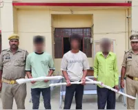 पड़ोसी की पीट-पीटकर हत्या, तीन आरोपी गिरफ्तार, वारदात में इस्तेमाल तीन डंडे बरामद