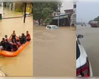 मूसलाधार बारिश से बिलासपुर जलमग्न, 40 से अधिक लोगों का एसडीआरएफ ने किया रेस्क्यू