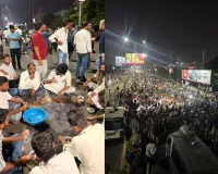 मध्य प्रदेश में सड़कों पर किसानों ने गुजारी रात, सीएम हाउस के घेराव पर अड़े
