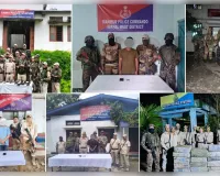 मणिपुर: भारी मात्रा में हथियार बरामद, चार उग्रवादी एवं उगाहीकर्ता गिरफ्तार, 221 किग्रा गांजा जब्त