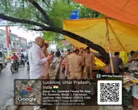 अतिक्रमण हटाओ अभियान के तहत कैसरबाग से बर्लिंगटन तक हटाया अवैध कब्जा