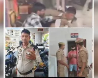 उल्टी दिशा से आ रहे कार चालक ने मचाया बवाल, होमगार्ड को सड़क पर गिराकर पीटा