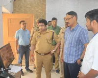 डीएम एसपी द्वारा टीईटी परीक्षा संचालन का किया गया निरीक्षण