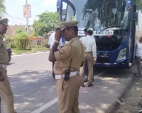 डग्गामार और स्लीपर बसों के खिलाफ अभियान में  01 लाख 11 हजार रु0 का किया गया चालान