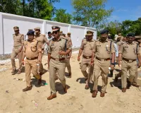 संतकबीरनगर पुलिस लाइन में निर्माण कार्यों का IG ने किया निरीक्षण, समय पर पूरा करने के दिए निर्देश