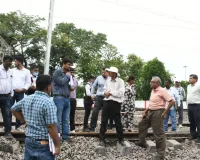 गोण्डा जं0-गोण्डा कचहरी के मध्य तीसरी नई विद्युतकर्षण लाइन का सीआरएस निरीक्षण