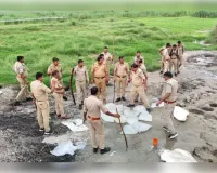 आबकारी और पुलिस की संयुक्त कार्रवाई, 500 लीटर अवैध कच्ची शराब व भट्टियां नष्ट