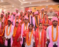 सीएम सामूहिक विवाह योजनान्तर्गत 68 जोड़ों का सामूहिक विवाह धार्मिक रीति रिवाज के अनुसार हुआ सम्पन्न