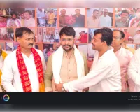 चिनहट में भाजपा युवा मोर्चा प्रदेश अध्यक्ष का गर्मजोशी के साथ स्वागत