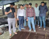 सुहागनगरी को जलभराव से मुक्ति दिलाने को नगर आयुक्त ने  किया स्थलीय निरीक्षण