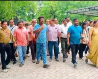 पत्रकार के साथ किए गए  दुर्व्यवहार की जांच को लेकर  पत्रकारों का प्रतिनिधि मंडल मिला एसएसपी से 