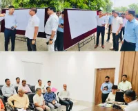दुबग्गा चौराहे पर प्रस्तावित फ्लाईओवर के निर्माण कार्य का डीएम ने किया निरीक्षण