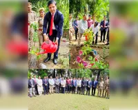 उच्च न्यायालय के निर्देश पर जिला न्यायालय परिसर में वृहद वृक्षारोपण