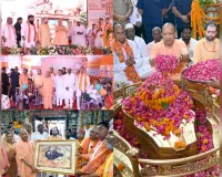 मुख्यमंत्री योगी ने लोधेश्वर महादेव का दर्शन-पूजन कर किया जलाभिषेक