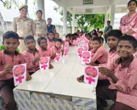 मिशन शक्ति के तहत बच्चो को पुलिस ने गुड टच-बैड टच की दी जानकारी