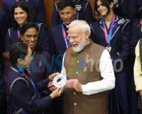 कॉमनवेल्थ गेम्स के पदक विजेताओं से मिले पीएम मोदी