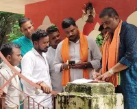 भगवान श्रीराम की मूर्ति खंडित किए जाने की घटना से क्षेत्र में आक्रोश का माहौल  