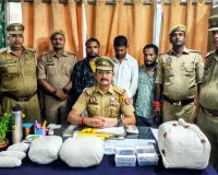 गांजा तस्करी गिरोह के 3 अभियुक्त लाखो के अवैध गांजा के साथ गिरफ्तार 