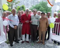 GH-7 सोसायटी में वरिष्ठ नागरिकों हेतु निर्मित दो अत्याधुनिक गज़ेबो का भव्य उद्घाटन