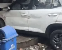 भोपालः बंद रेस्टोरेंट में घुसी बेकाबू कार, चालक समेत दो घायल
