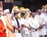 समरसता संकल्प अभियान में शामिल हुए भाजपा अध्यक्ष नवीन और सीएम रेखा