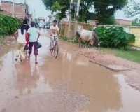 जल  निकासी की समस्या से निजात नही, बने हुए नाले बने शो पीस