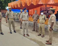 पुलिस अधीक्षक द्वारा सीताराम धाम का निरीक्षण कर यातायात एवं सुरक्षा व्यवस्था का लिया जायजा