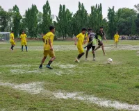 प्रदेश स्तरीय समन्वय जूनियर बालक फुटबॉल प्रतियोगिता में रोमांचक मुकाबले
